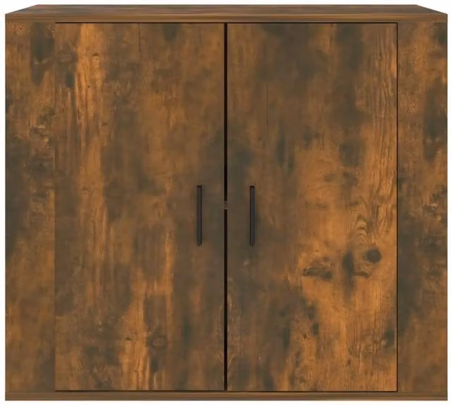 Berkfield Home Smoked Oak Sideboard in Brown, W/D/H: 80 x 33 x 70 cm