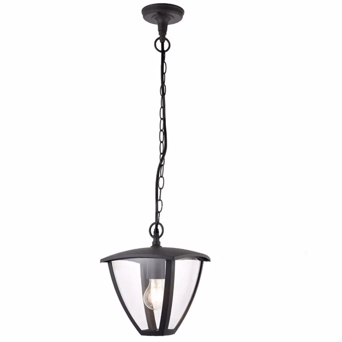 CGC Lighting Violet Outdoor Chain Hanging Lantern Light in Black – 2