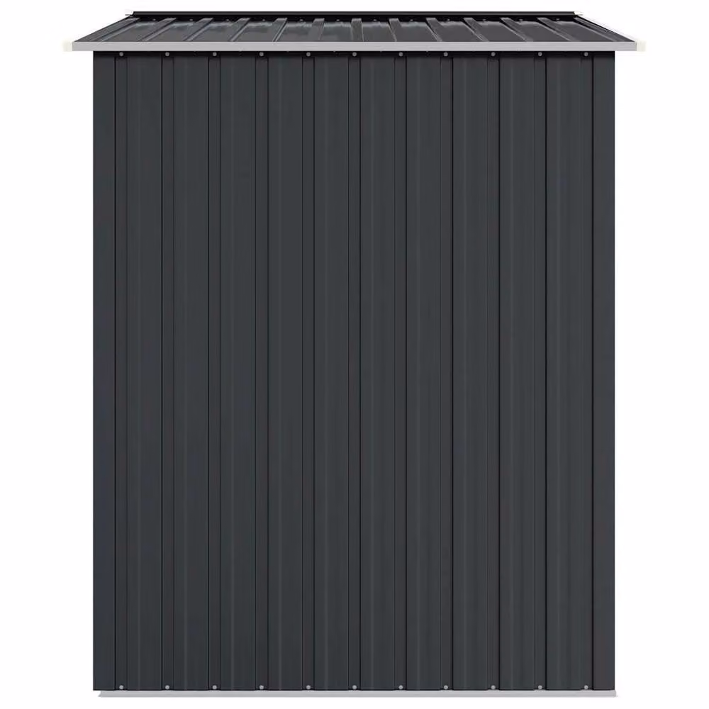 Berkfield Home Modern Anthracite and Black Galvanised Steel Garden Shed with Double Doors and Side Vent, W/D/H: 205 x 129 x 183 cm – 3