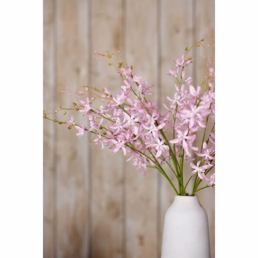 Lemon Pavilion Furniture and Decor Purple Cymbidium Orchid Spray, W24 x D10 x H95 cm – 2