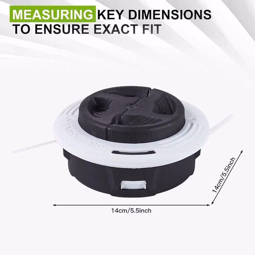 NESTLUNE 2 Pack of Black Autocut C26-2 Mowing Strimmer Spools for Stihl, 1.25kg – 2