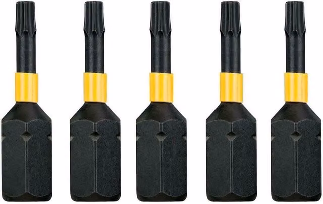 DeWalt Steel Screwdriver Bit Set, Black, Pack of 5