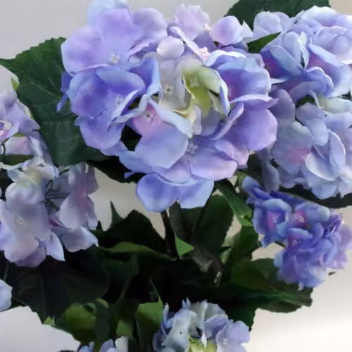 Leaf Design UK Blue Artificial Hydrangea Plant with 200 Flowers, Height: 90 cm – 4