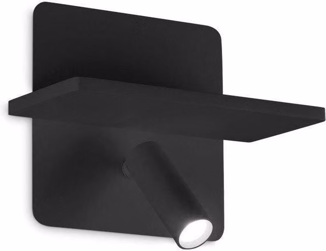 Netlighting Piano 2 Light LED Wall Reading Light in Black with Built-in Switch, 3000K Warm White – 2