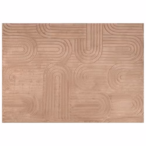 OHS Hand-Tufted Arches Modern Abstract Area Rug, Brown, W/D/H: 170 x 120 cm – 2