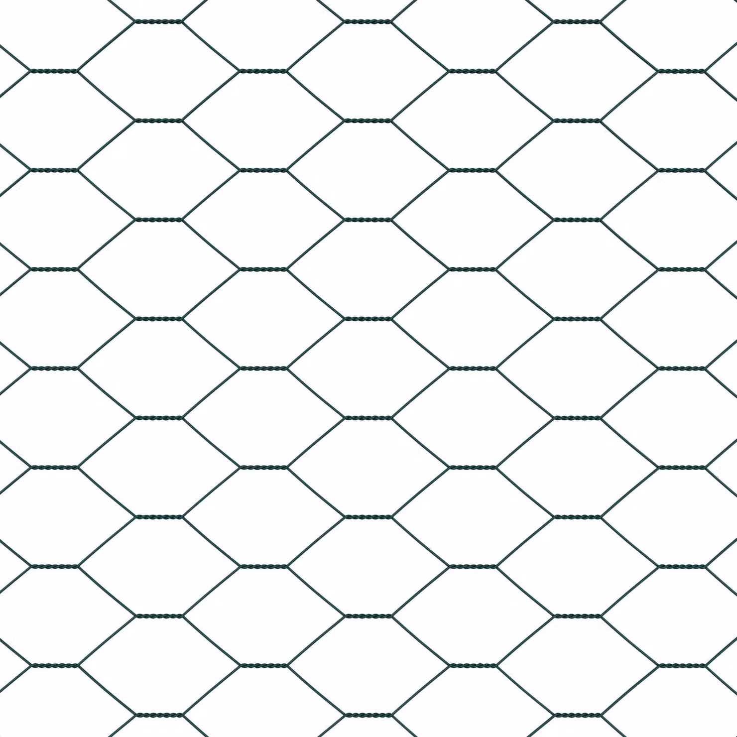 Berkfield Home Green Steel Hexagon Fence 0.4 x 100 m – 4