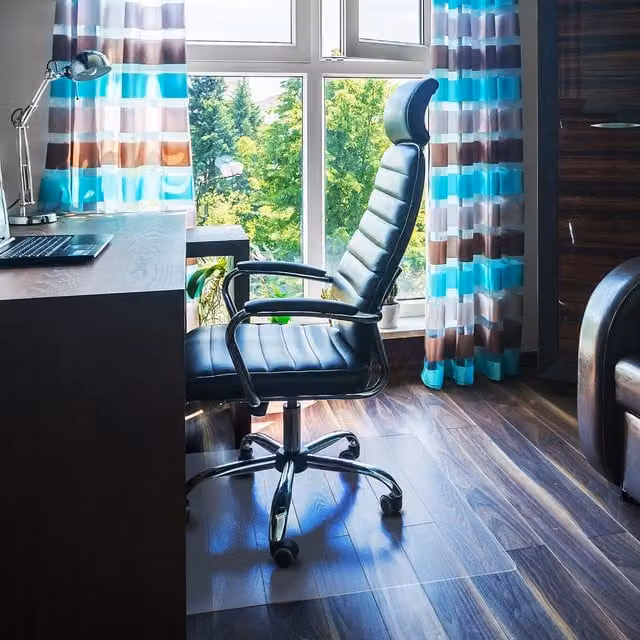 Floortex Transparent Polycarbonate Rectangular Chair Mat for Hard Floors, W: 75 cm