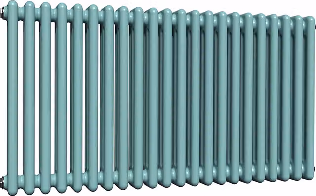 Lux Heat Caribbean Sea Horizontal Column Radiator, Turquoise and Green, W/H: 101 x 60 cm
