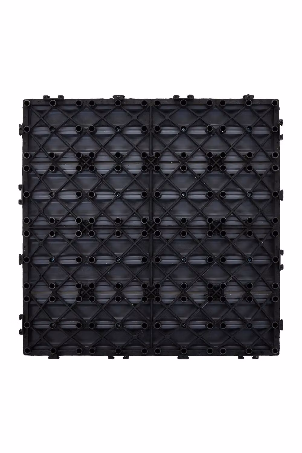 Living and Home 11-Piece Dark Grey WPC Interlocking Deck Tiles with Wood Grain Anti-Slip Texture, W/D: 30 x 30 cm – 4