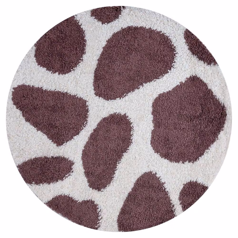 THE RUGS Moodi Pebble Design Shaggy Soft High Pile Living Room Rug in Purple, W: 80 cm, L: 150 cm – 9