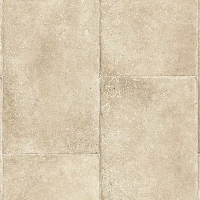 IVC Natural Tile Effect Felt Backed Vinyl Flooring Sheet, 4000 x 5000 mm