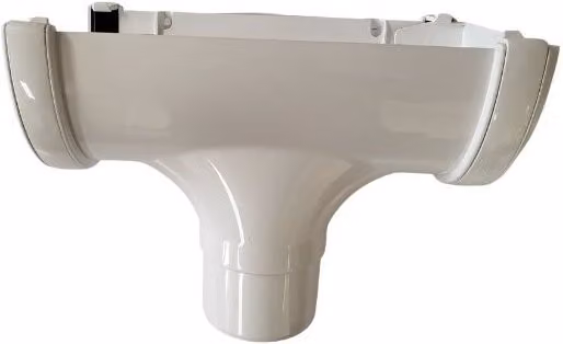 FloPlast Xtraflo Half Round Gutter Stopend Outlet, 170mm, White