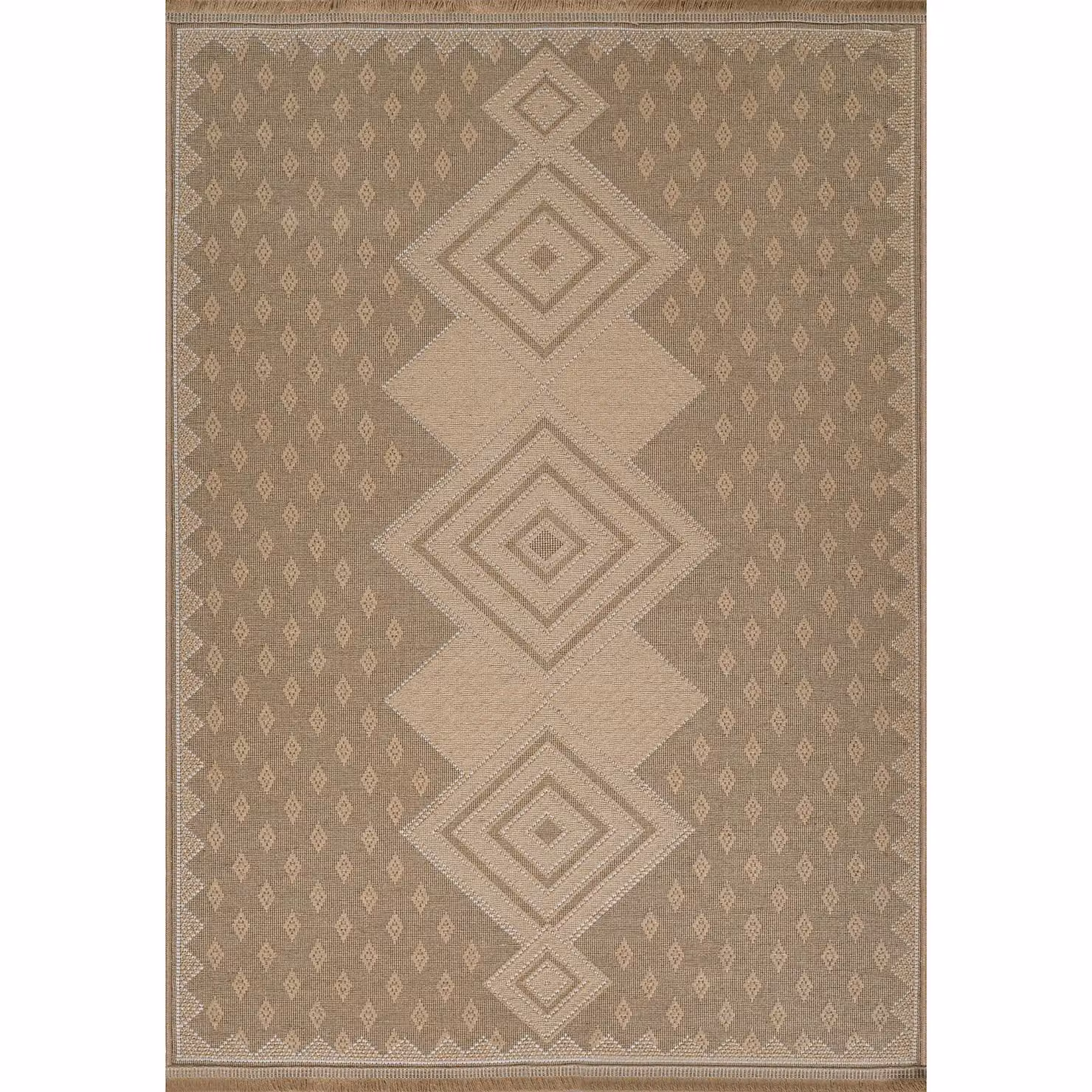 Livabliss Modern Machine Woven Jute Rug in Beige, W: 160 cm, L: 220 cm – 2