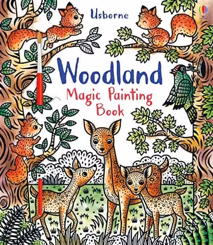 Usborne Woodland Magic Painting Book, Multicolour