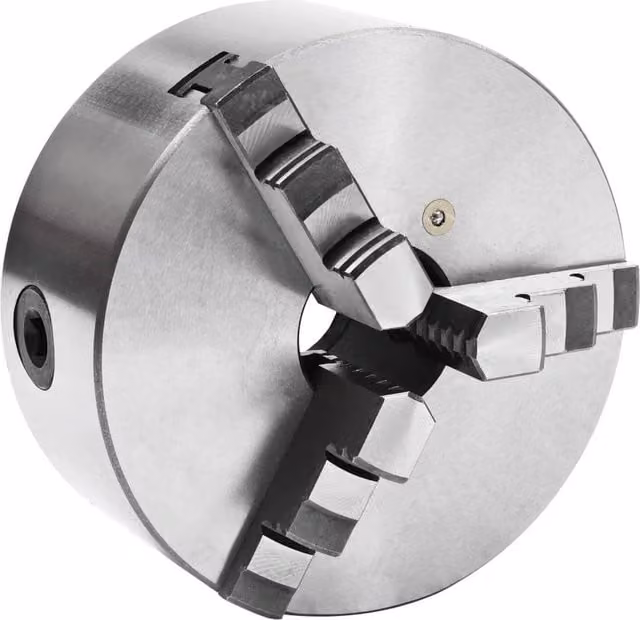 FLAVORA K11 160 160mm Steel 3 Jaw Self-Centering Lathe Chuck in Silver, W: 520 mm