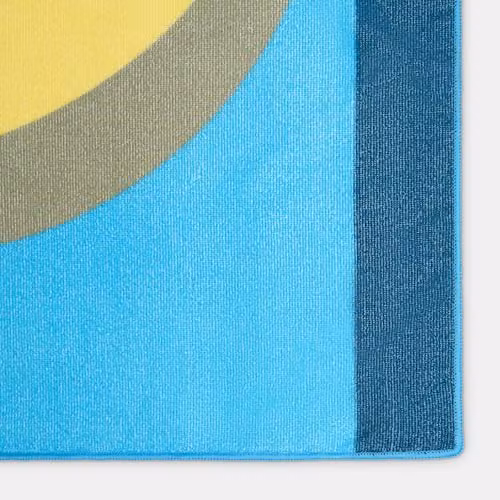 OHS Blue and Multicolour Microfibre Quick Dry Beach Towel, W/H: 71 x 152 cm – 3