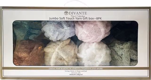 Divante Jumbo Soft Touch Yarn Gift Box in Multicolour