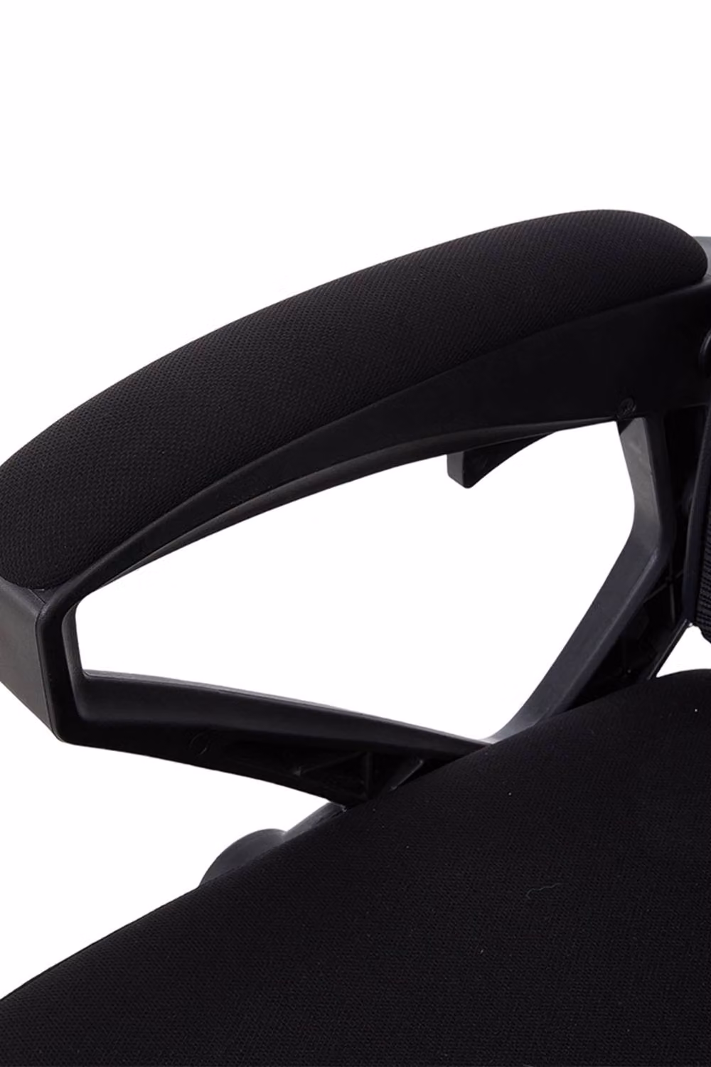 Garden Sanctuary Black Fabric Executive High Back Office Chair with Footrest and Headrest – 7