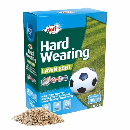 Doff Hard Wearing Lawn Seed, 1 kg