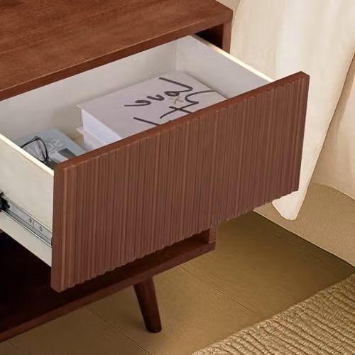 Teamson Home Tremolo Bedside Table in Brown – 4