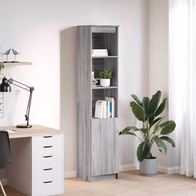 Berkfield Home Grey Sonoma Highboard W/D/H: 37.5 x 35 x 180 cm – 1