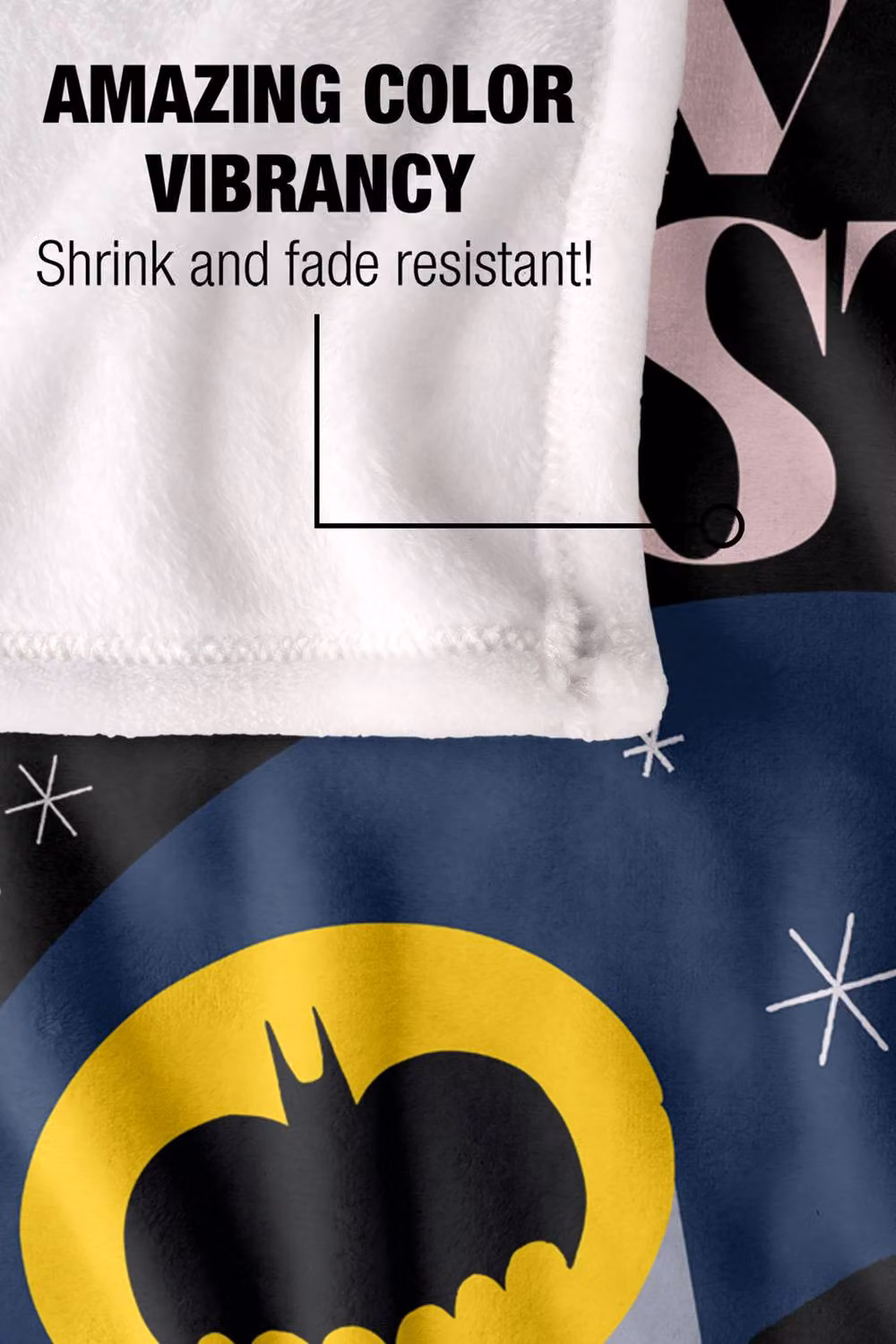 Warner Bros. Merry Little Batman Saving Christmas Super Soft Silky Touch Fluffy Throw Blanket, Multicolour, Extra Large – 4