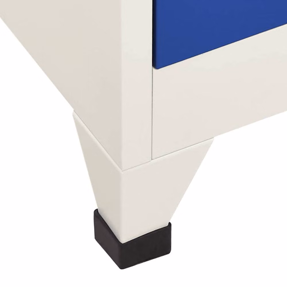 Berkfield Home Steel Locker Cabinet in Grey and Blue, W/D/H: 90 x 40 x 180 cm – 3