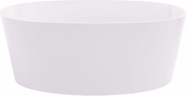 Balterley Kingswinford Luxury Contemporary Freestanding Oval Double Ended Bath Tub, White, W: 1510 mm, D: 760 mm
