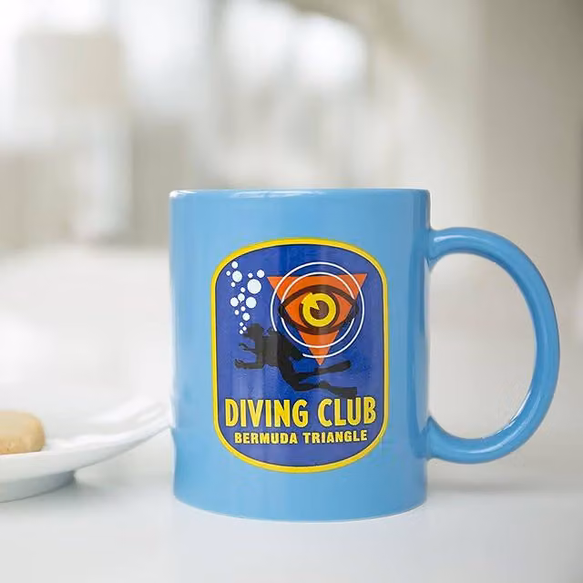 Simpa Bermuda Triangle Diving Club Mug in Blue