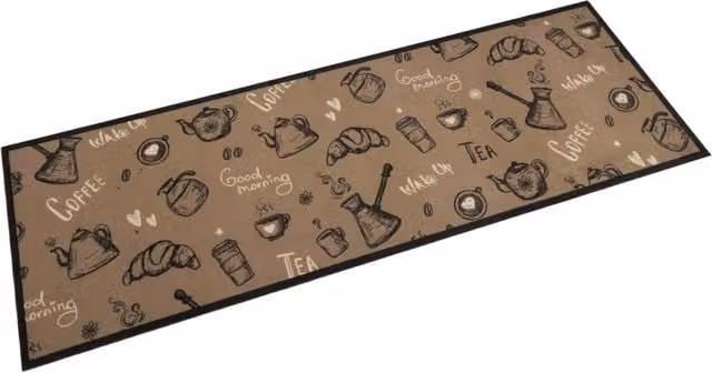 Berkfield Home Washable Morning Brown Kitchen Rug, W/D/H: 60 x 180 cm – 1