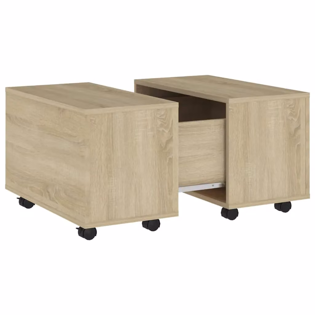 Berkfield Home Sonoma Oak Coffee Table in Brown, W: 60 cm, D: 60 cm, H: 38 cm – 2