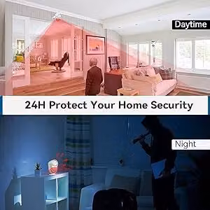 Mydome Battery Operated Motion Sensor Alarm in White – 4