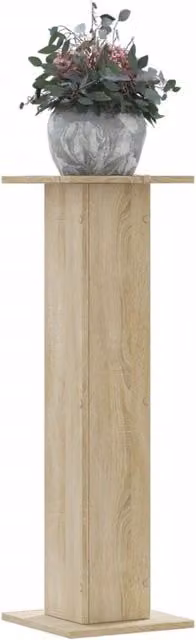 Berkfield Home Set of 2 Sonoma Oak Plant Stands in Brown, W/D/H: 30 x 30 x 95 cm