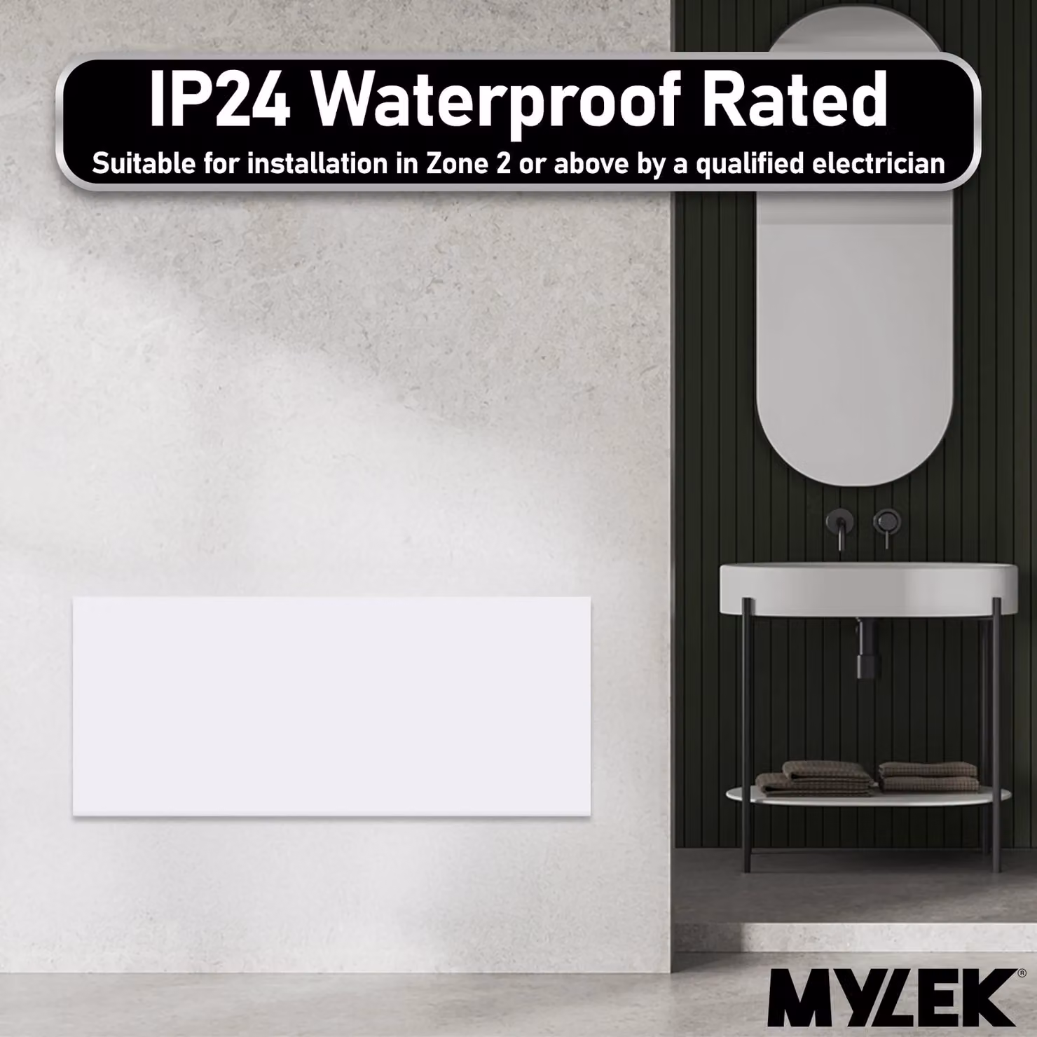 MYLEK Ultra Slim 2kW Electric Panel Convector Heater with 24/7 Timer and Thermostat, White – 5