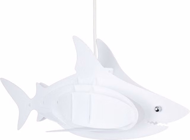 ValueLights White Shark PVC Ceiling Pendant Light Shade for Children's Bedrooms