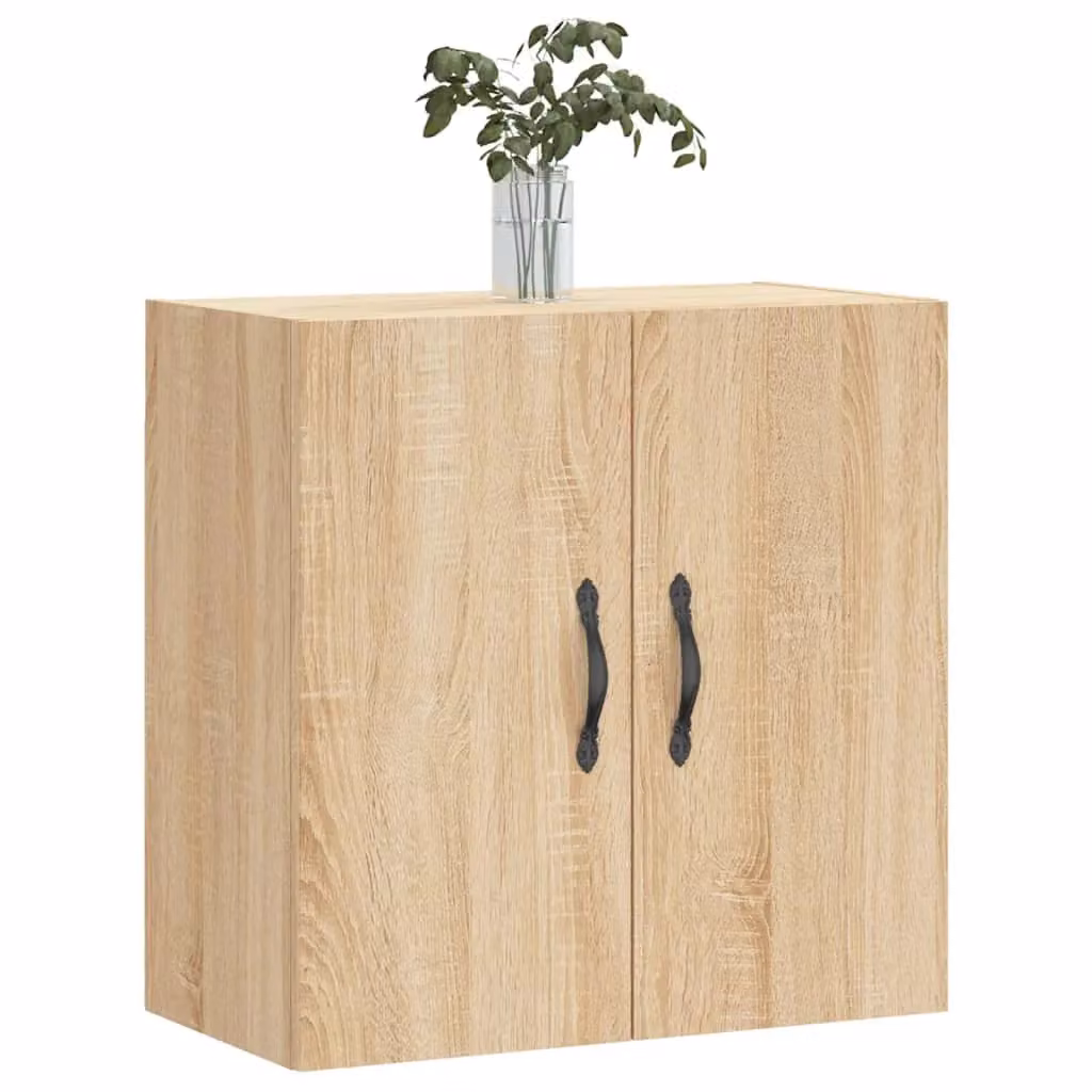 Berkfield Home Sonoma Oak Wall Cabinet in Brown, W/D/H: 60 x 31 x 60 cm – 2