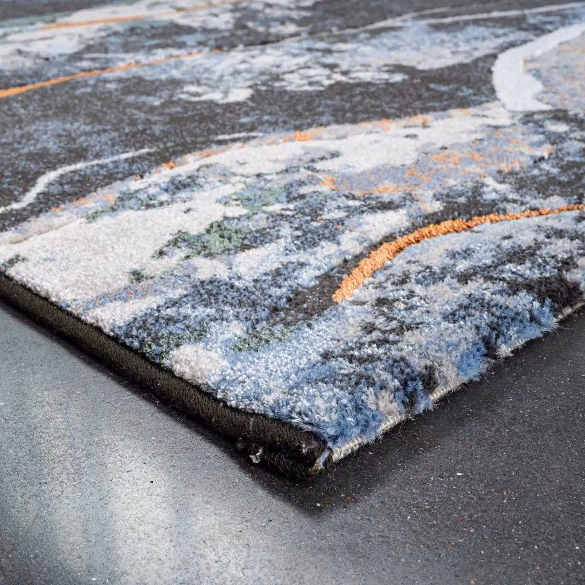 The Rug Shop UK Blue Modern Abstract Easy To Clean Area Rug W: 160 cm, L: 230 cm – 4