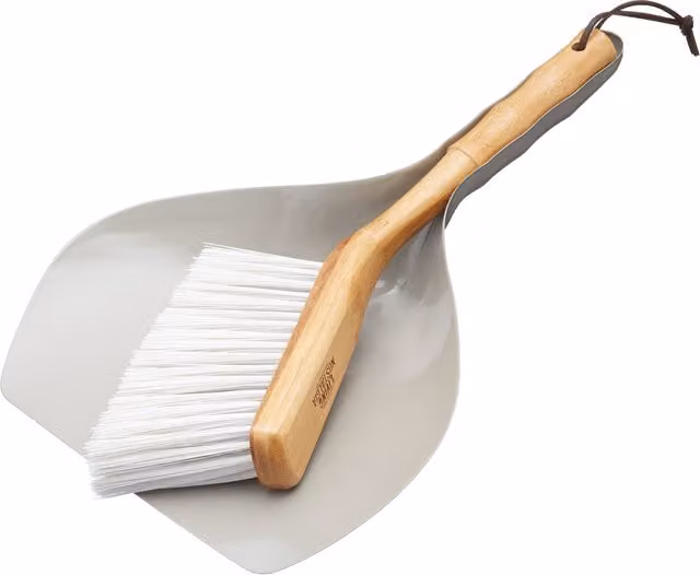 KitchenCraft Living Nostalgia Traditional Dustpan and Brush Set in Grey