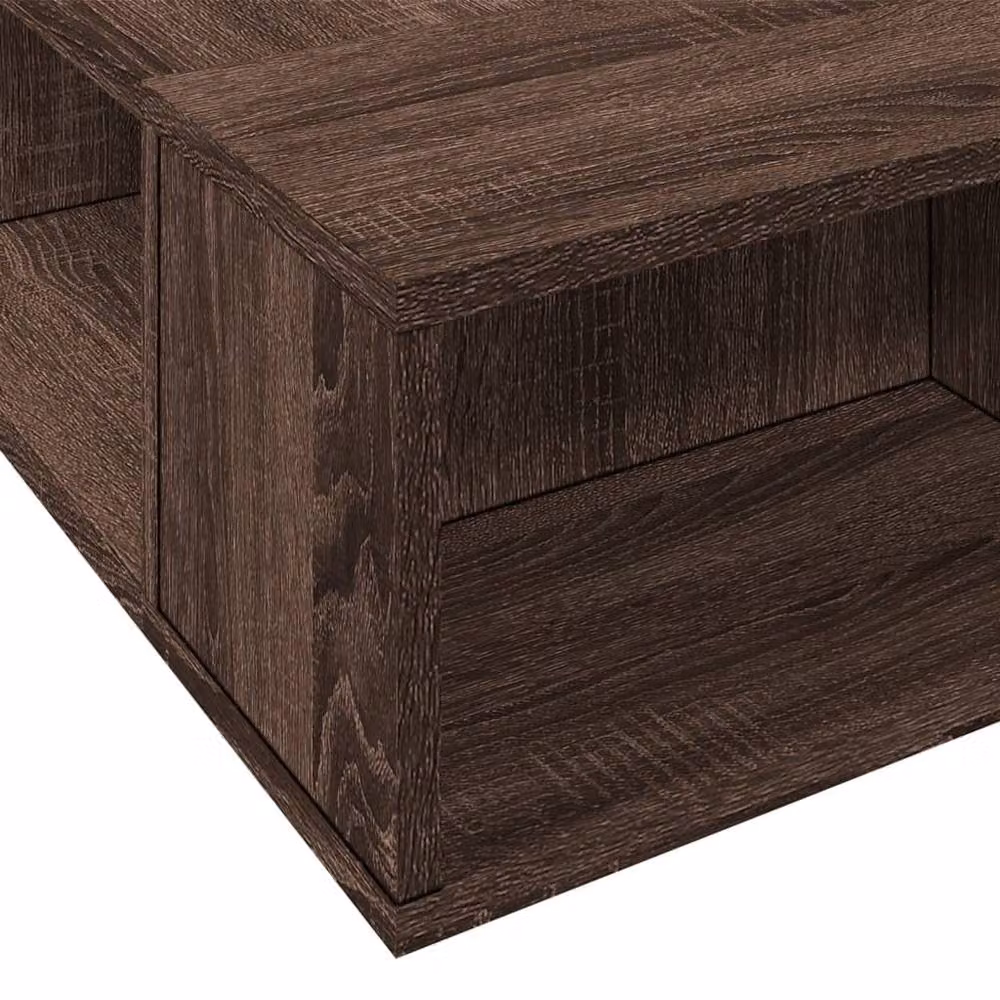 Berkfield Home Durable Small Single Bed Frame in Brown Oak, W: 75 cm, L: 190 cm – 4
