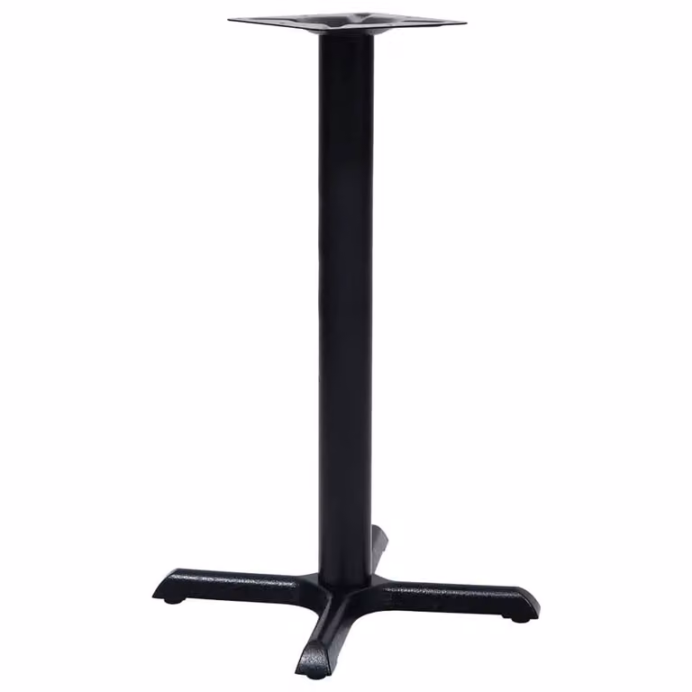 Berkfield Home Bistro Table Leg in Black Cast Iron, W/D/H: 56 x 56 x 72 cm