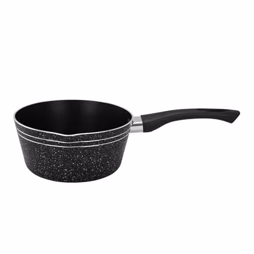 Royalford Non-Stick Multipurpose Saucepan with Pouring Spout, Black, Diameter: 18 cm – 5