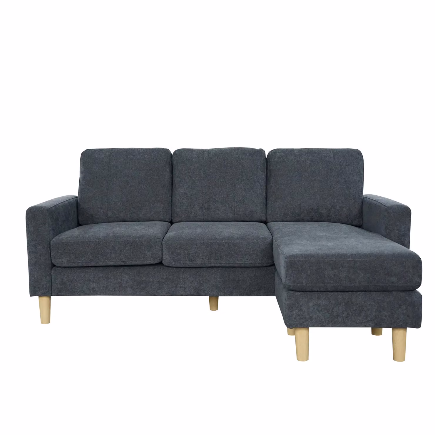 Aspire Pad Compact L-Shape Sofa with Reversible Chaise in Anthracite Grey, W/D/H: 184 x 79 x 46 cm – 2