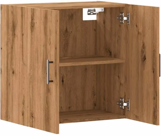 Berkfield Home Artisan Oak Wall Cabinet in Brown, W/D/H: 60 x 31 x 60 cm