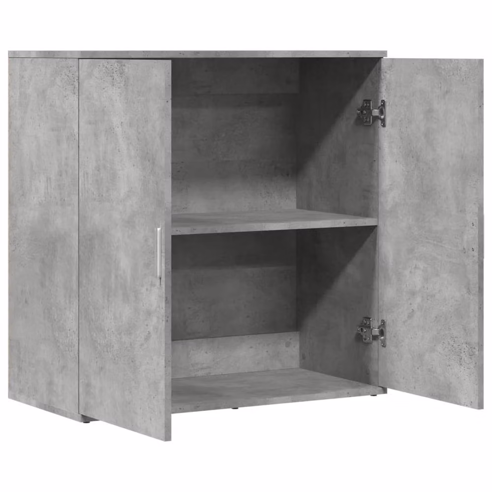 Berkfield Home Modern Sideboard in Concrete Grey, W/D/H: 79 x 38 x 80 cm – 2