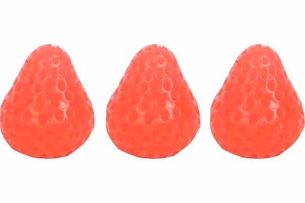 KDMD Set of 3 Red Strawberry Shaped Tabletop Candles – 2