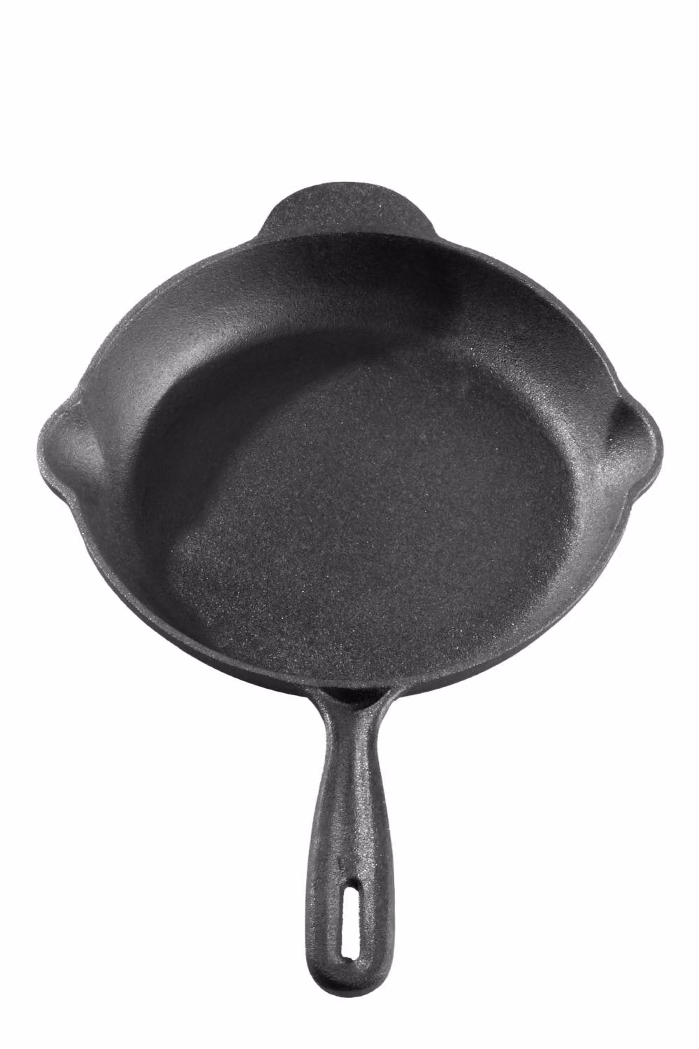 Garden Sanctuary Uncoated Cast Iron Round Skillet Frying Pan with Handle, Black – 2