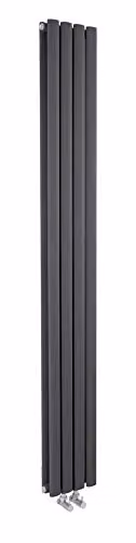 Hudson Reed Revive HRE009 Compact Double Panel Radiator, Anthracite – 1
