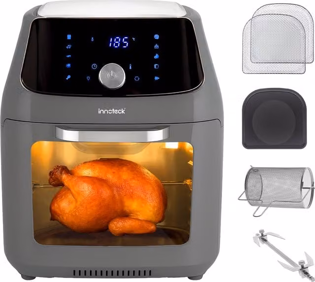Innoteck 16L Digital Air Fryer Oven with 1800W Power in Grey