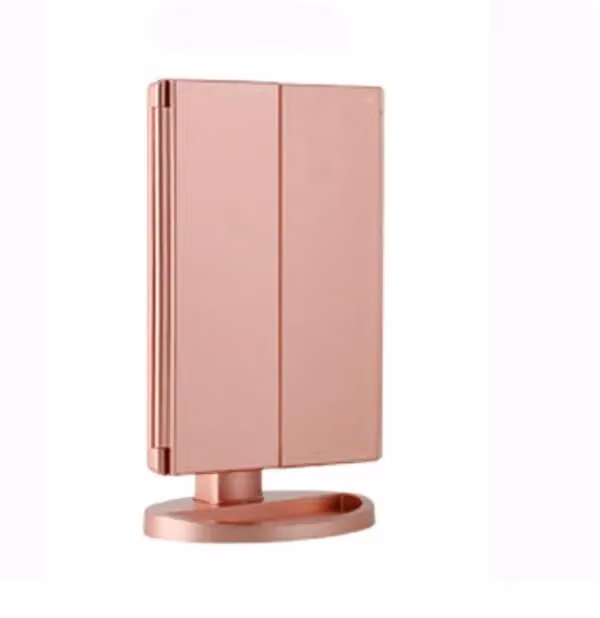 Leaper LED Makeup Mirror with 22 Lights in Rose Gold – 2