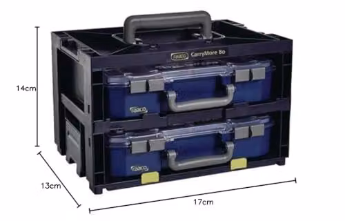 Raaco Carrymore 80 x 2 Plastic Storage System in Black and Multicolour – 2